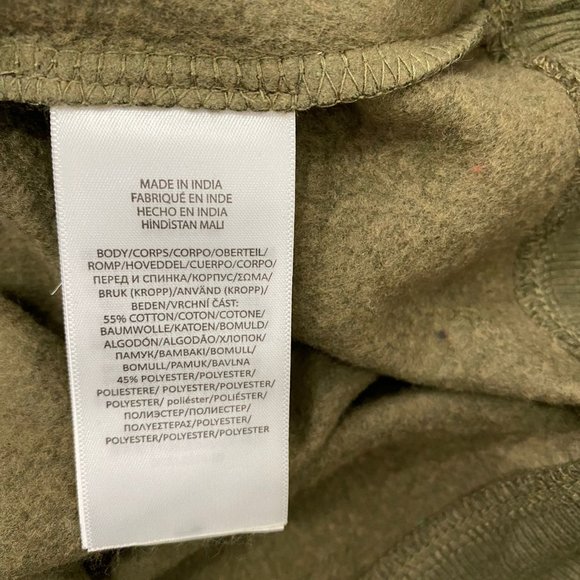 NWT Polo Ralph Lauren Men's Logo Graphic Fleece Hoodie Color Olive Size S - XL - Picture 6 of 7
